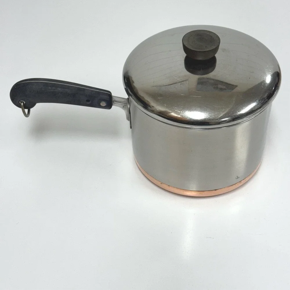 Vintage Revere Ware Copper Bottom 3 Quart Pot